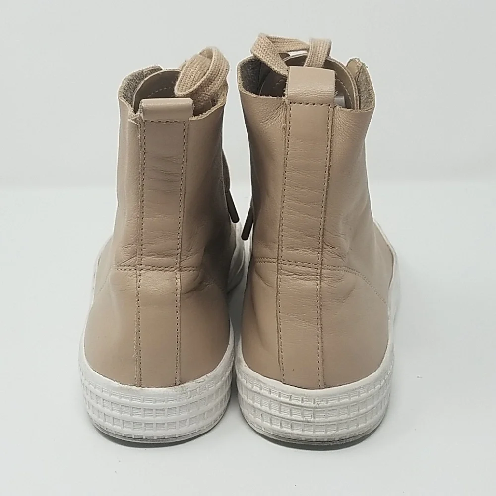 Topshop women 37 Titan high top nude sneaker‎